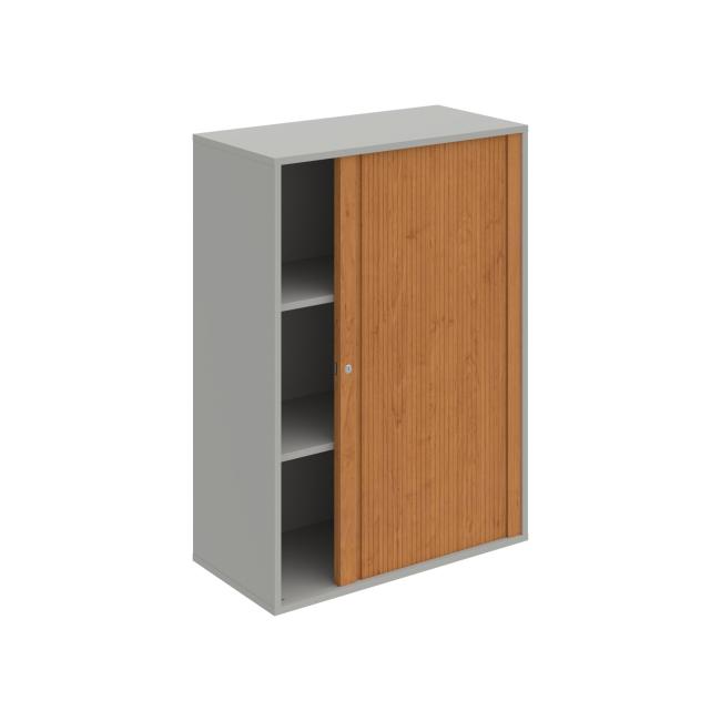 Drive shelf cabinet, 80x111x40 cm, alder/grey, lock