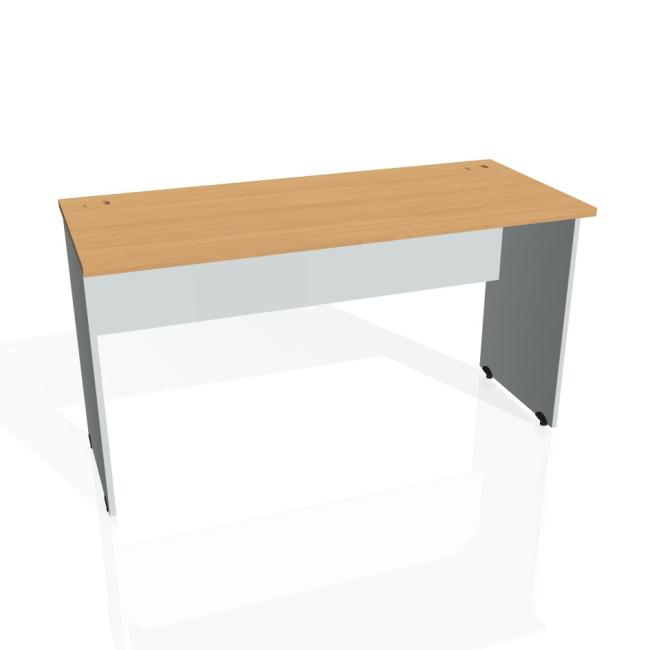 Gate desk, 140x75.5x60 cm, beech/grey