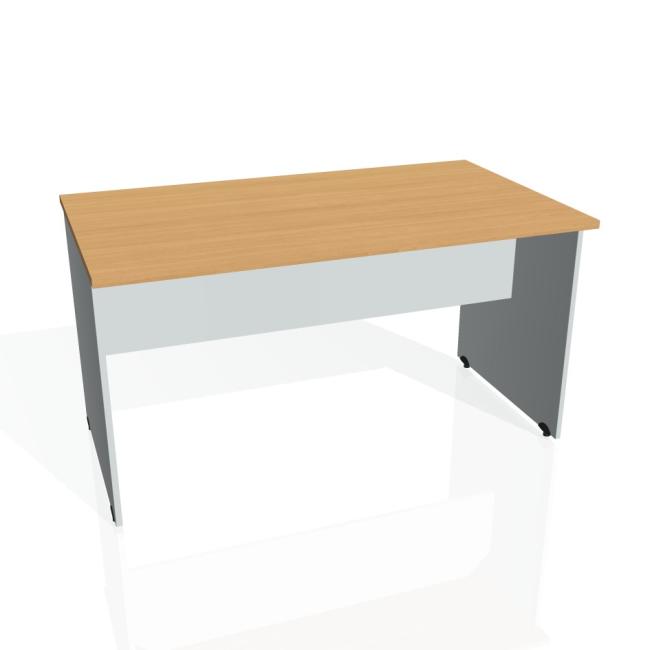 Gate conference table, 140x75.5x80 cm, beech/grey
