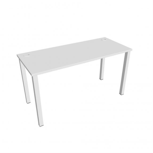 Uni work table, 140x75.5x60 cm, white/white