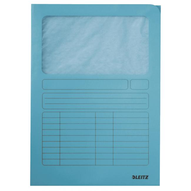 Basic folders with Esselte light blue window