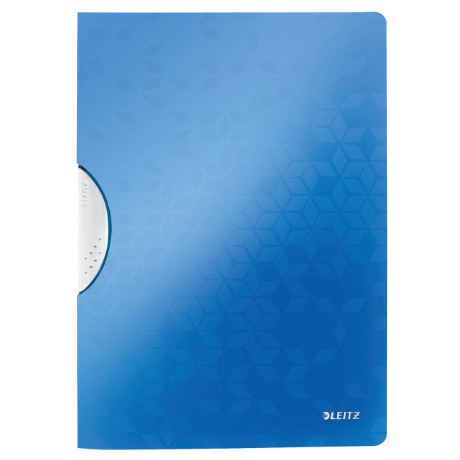 Puzdro s plastovou sponou Leitz WOW modré