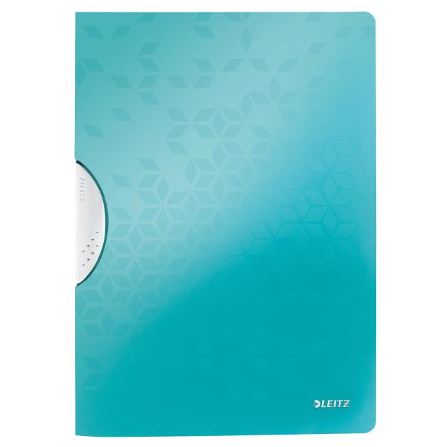 Case with plastic clip Leitz WOW ice blue