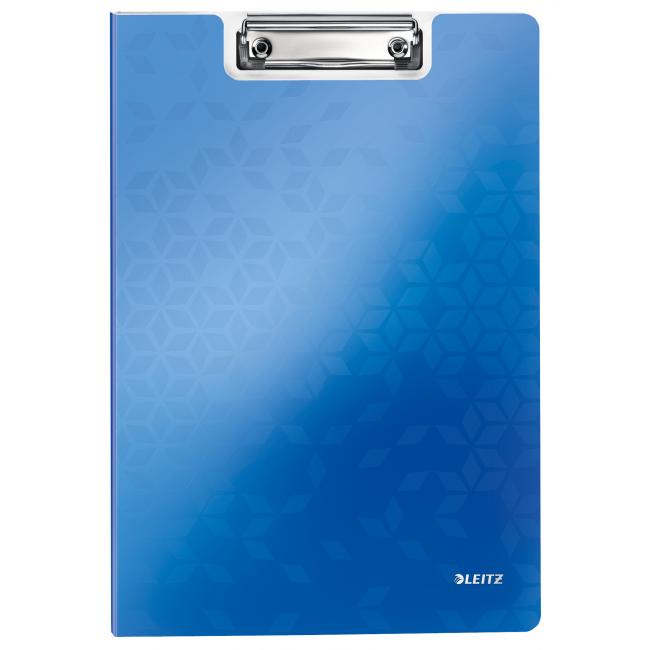 Board with clip Leitz WOW dissolvable metallic blue
