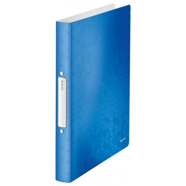 Binder 2-ring Leitz WOW all-plastic blue