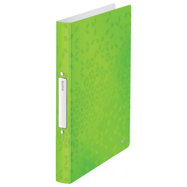 2-ring binder Leitz WOW all-plastic green