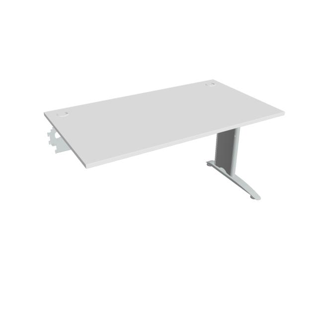 Flex desk, 140x75.5x80 cm, white/metal