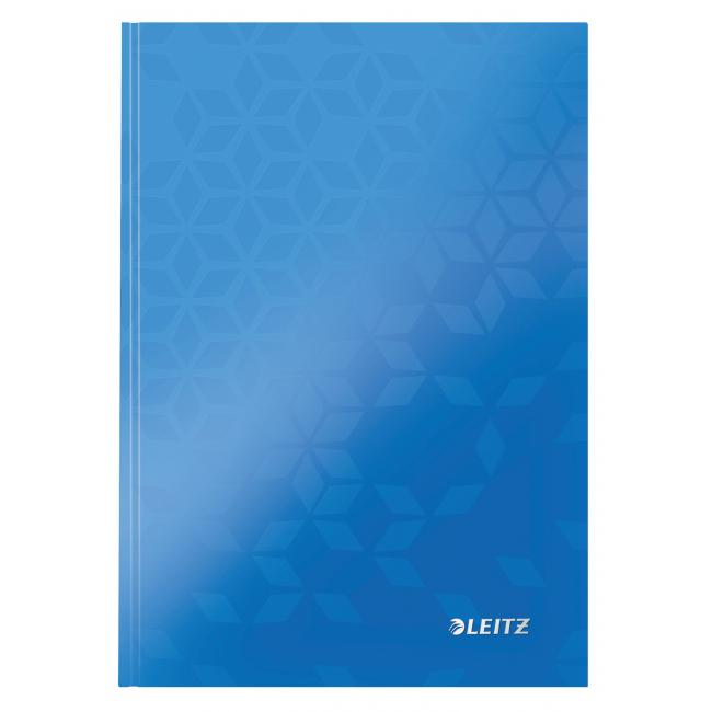 Record book Leitz WOW A5 80 sheets lined blue