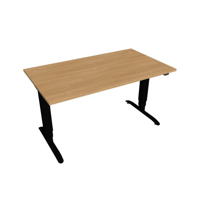 [ON140741] Motion desk, ZO, 3S, 140x61 - 128x80 cm, oak/black