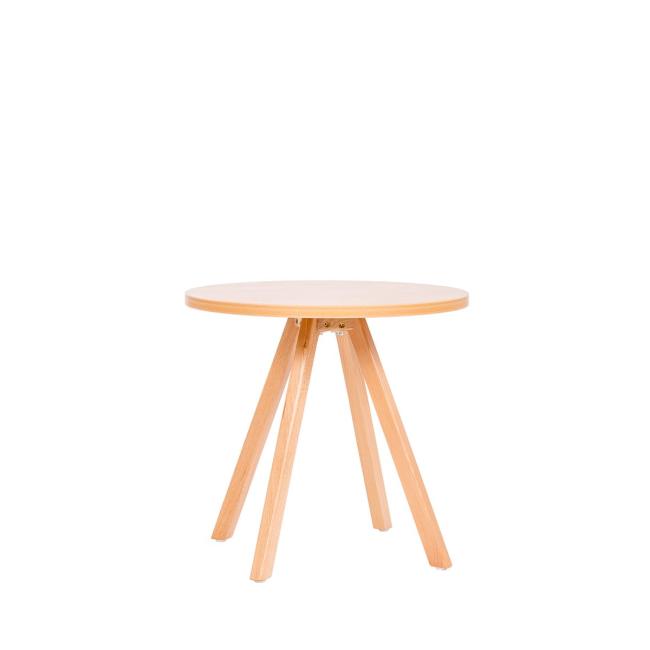 [AN400100] Konferenčný stolík DREVO, v. 55,5 cm, str. 60 cm, buková doska + buková podnož