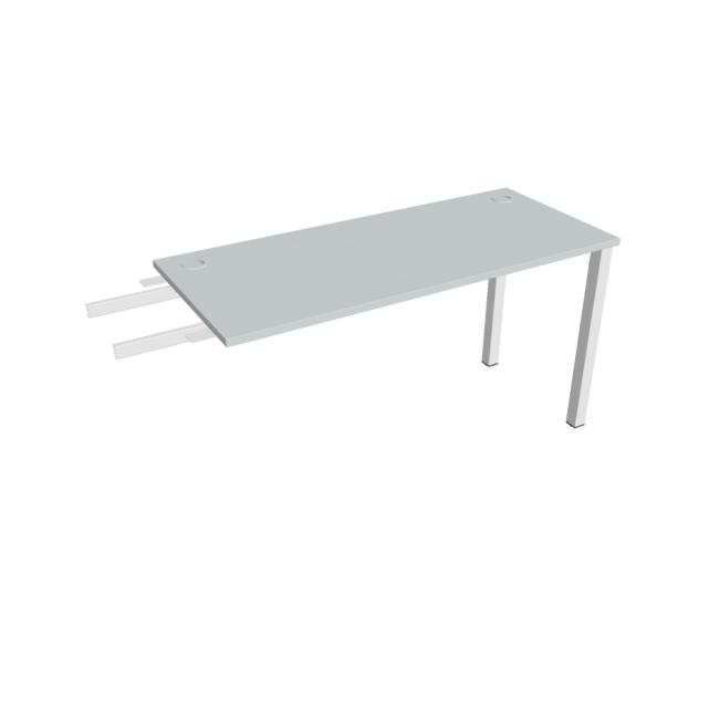 Work table Uni, chain, 140x75.5x60 cm, grey/white