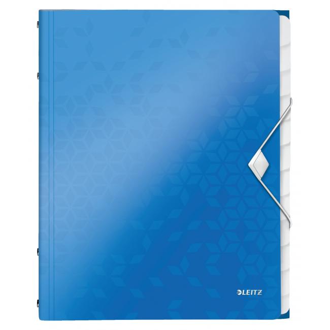 Sorting book 12 Leitz WOW metallic blue