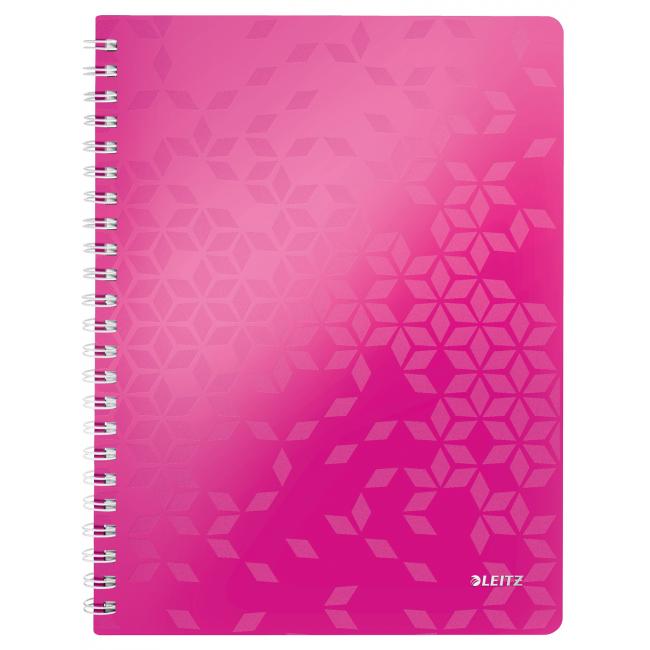 Lined notepad Leitz WOW A4 pink