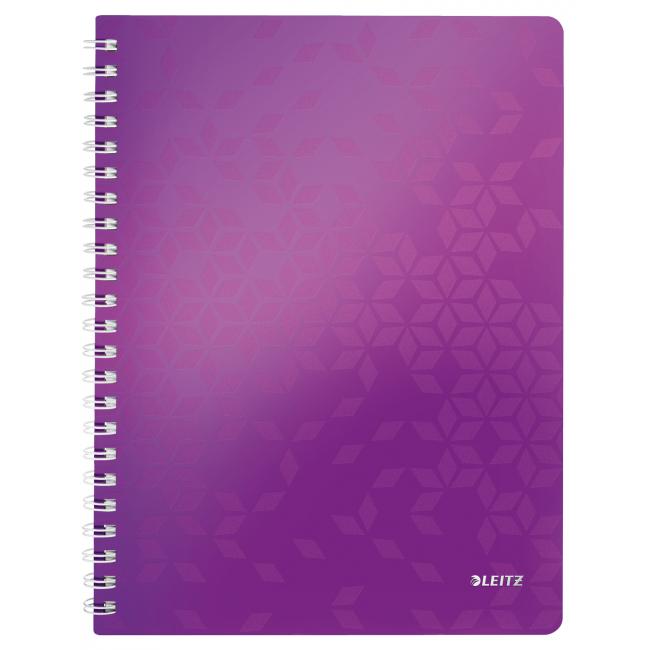 Ruled notepad Leitz WOW A4 purple