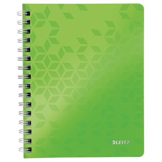 Lined notepad Leitz WOW A5 metallic green