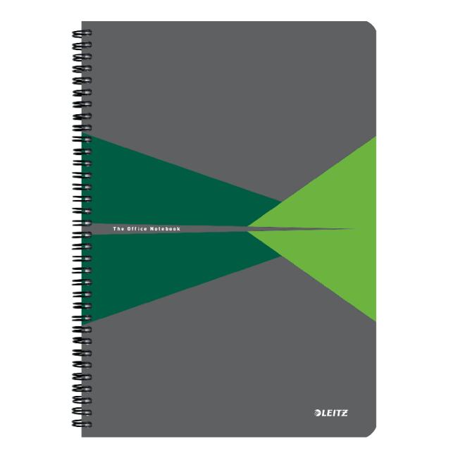 Block Leitz Office Card A4 90 sheets lined green