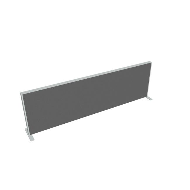 Akustik table screen, 140 cm, light grey
