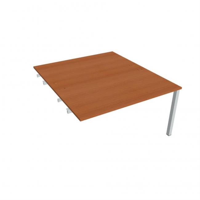 Work table Uni k pozdź. chain, 140x75.5x160 cm, cherry/grey