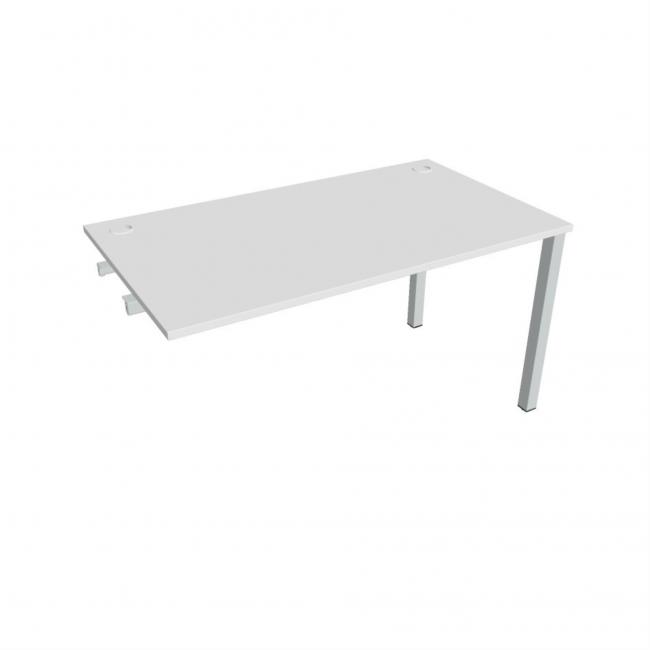Work table Uni k pozdź. chain, 140x75.5x80 cm, white/grey