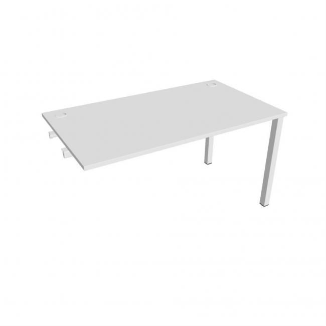 Work table Uni k pozdź. chain, 140x75.5x80 cm, white/white