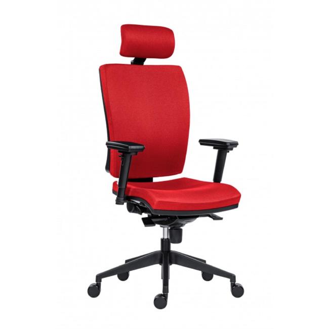 [AN820045] Office chair GALA PLUS PDH SL 1580 SYN red BN14 + armrests AR08