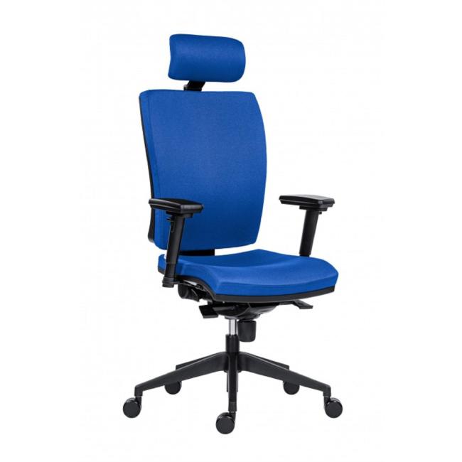 [AN820046] Office chair GALA PLUS PDH SL 1580 SYN blue BN3 + armrests AR08