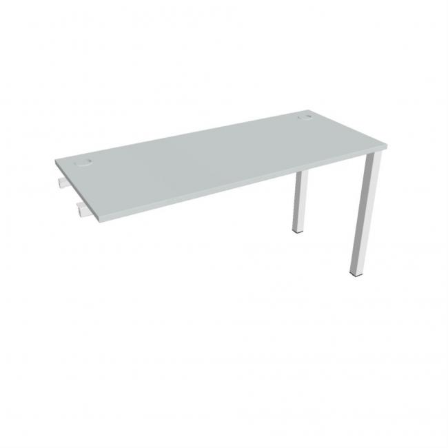 Work table Uni k pozdź. chain, 140x75.5x60 cm, grey/white