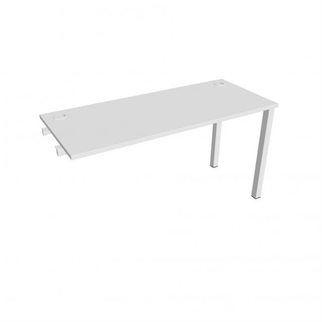 Work table Uni k pozdź. chain, 140x75.5x60 cm, white/white