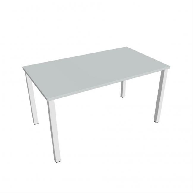 Conference table Uni, 140x75.5x80 cm, grey/white