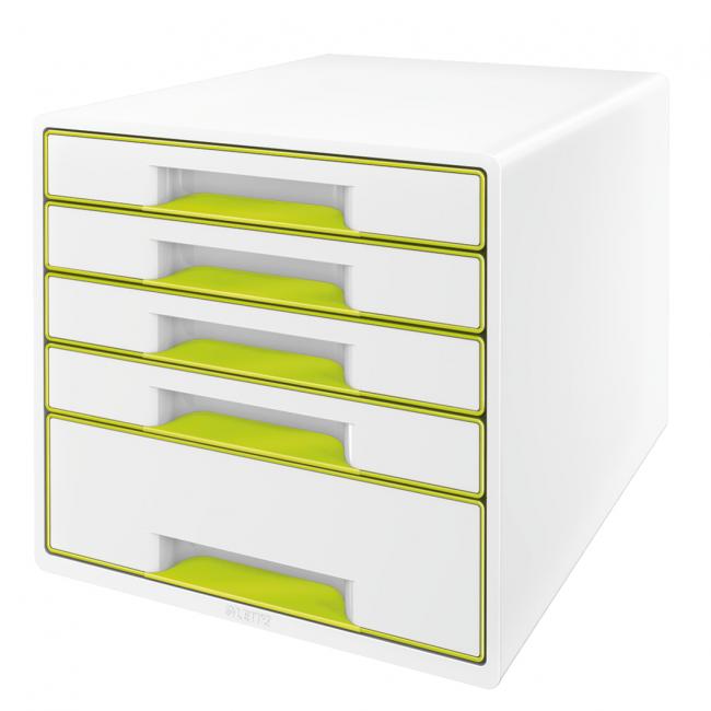 [ES521464] Leitz WOW drawer box with 5 drawers metallic green