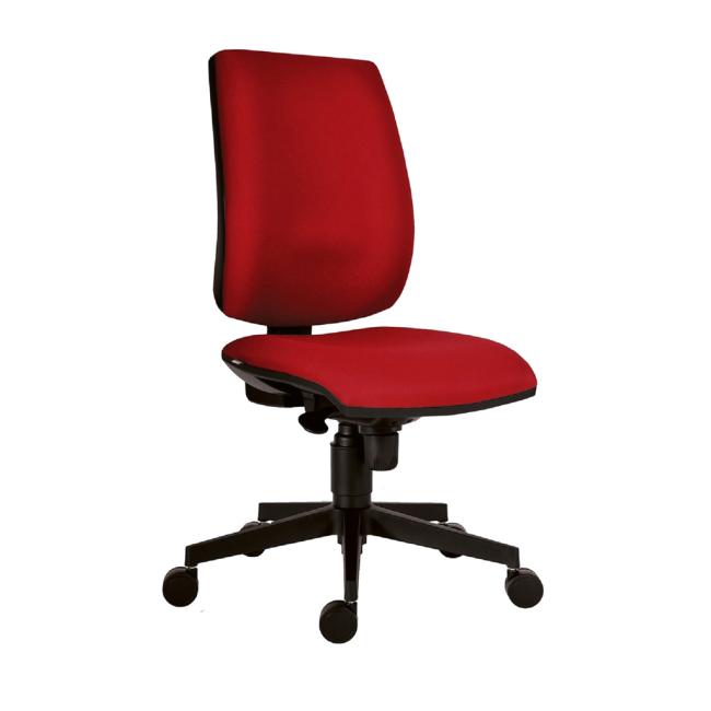 [AN820070] Office chair 1380 Flute/Rahat SYN D3 red