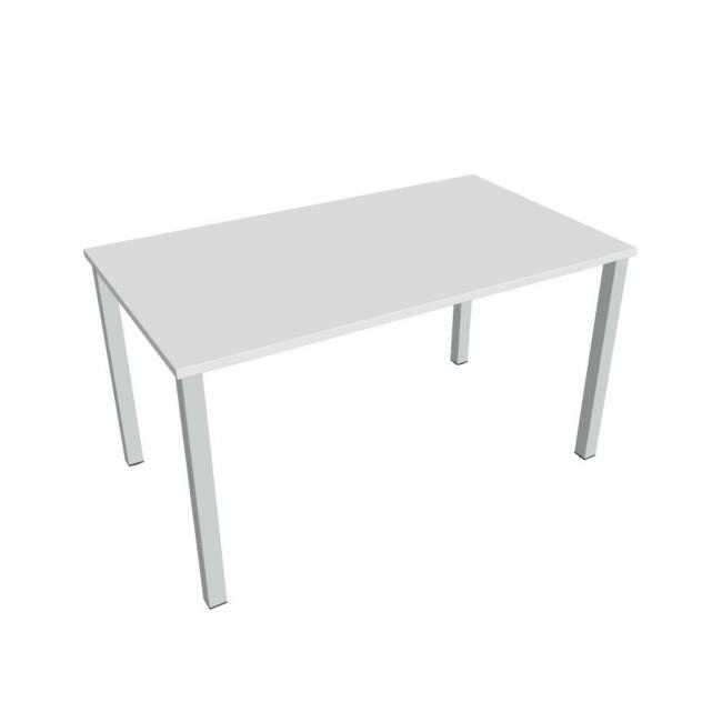 Conference table Uni, 140x75.5x80 cm, white/grey