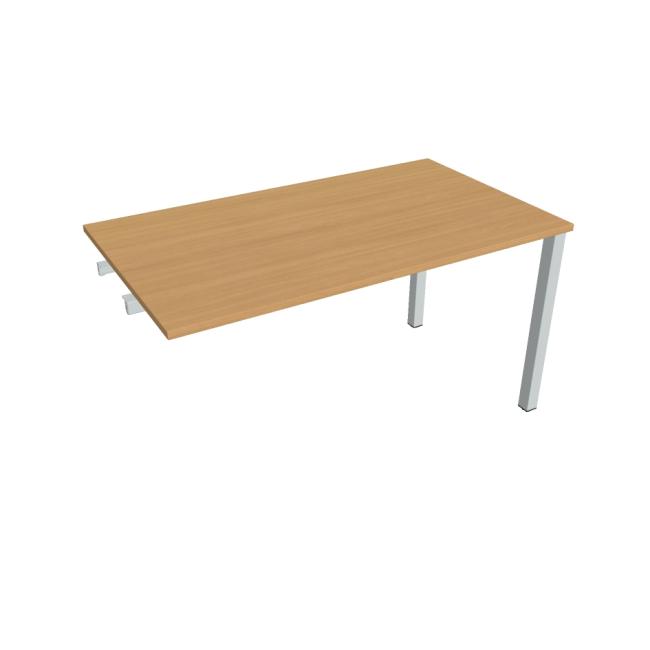 Conference table Uni to late. chain, 140x75.5x80 cm, beech/grey