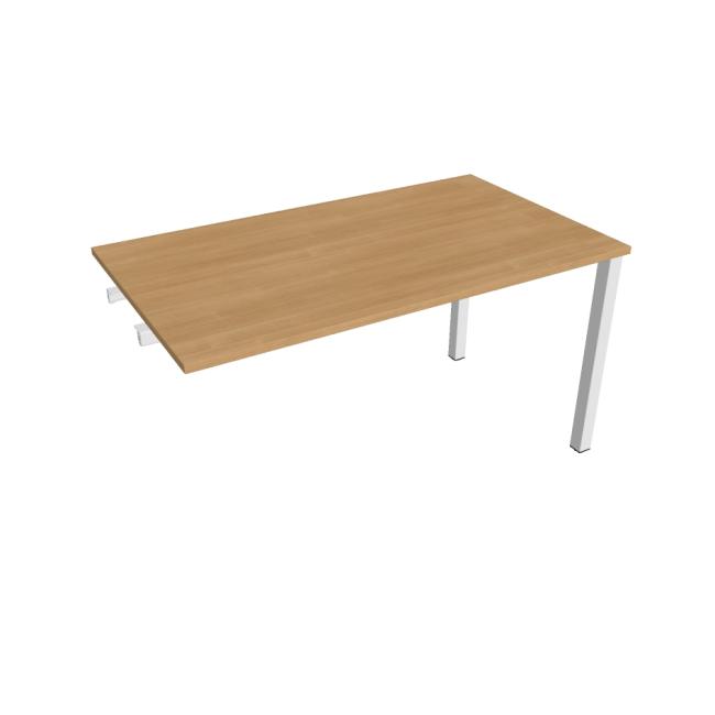 Conference table Uni to late. chain, 140x75.5x80 cm, oak/white