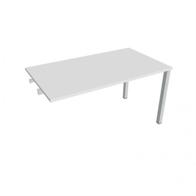 Conference table Uni to late. chain, 140x75.5x80 cm, white/grey