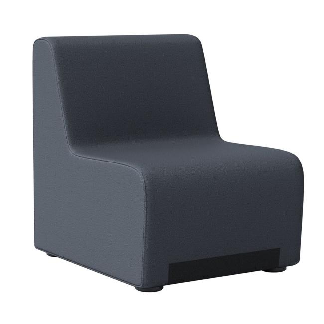 [AN830101] Armchair Rubico100 without armrests, 61x76x76cm, fabric BN6 gray
