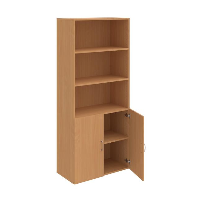 Drive shelf cabinet, 80x185x42 cm, beech/beech