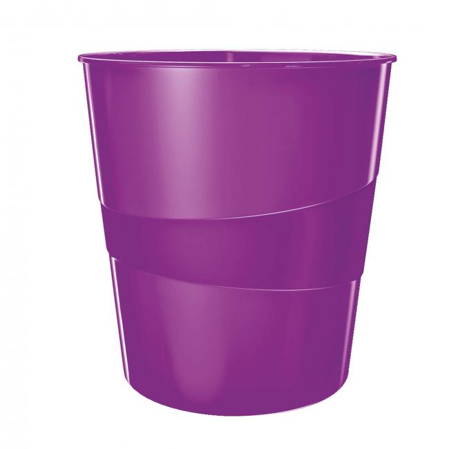 Plastic basket Leitz WOW 15 ℓ purple