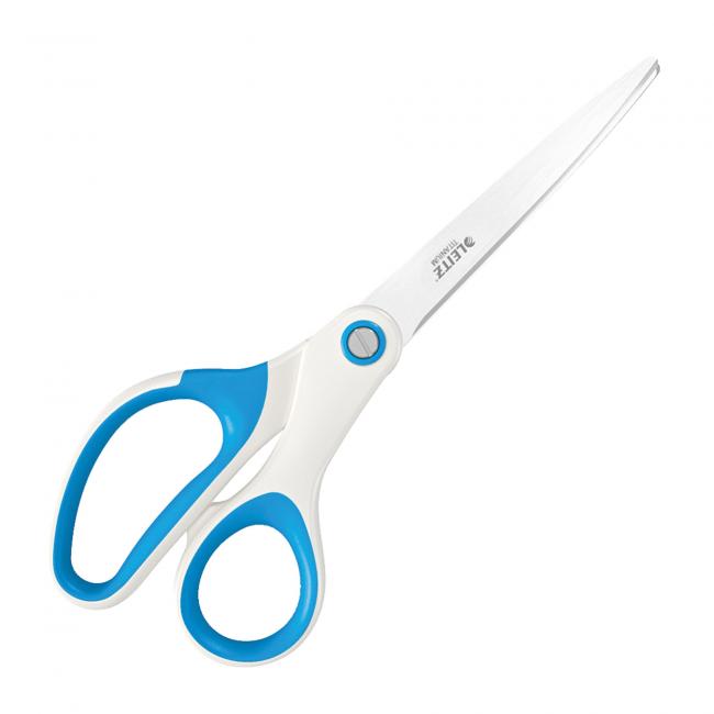 [ES531936] Titanium office scissors Leitz WOW 205mm blue