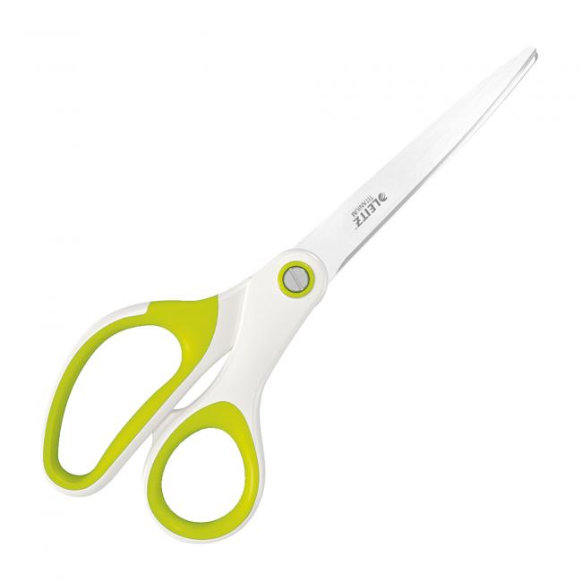 Titanium office scissors Leitz WOW 205mm green