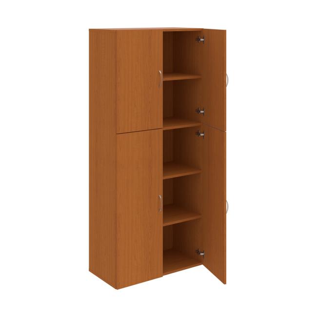 Drive shelf cabinet, 80x185x42 cm, cherry/cherry
