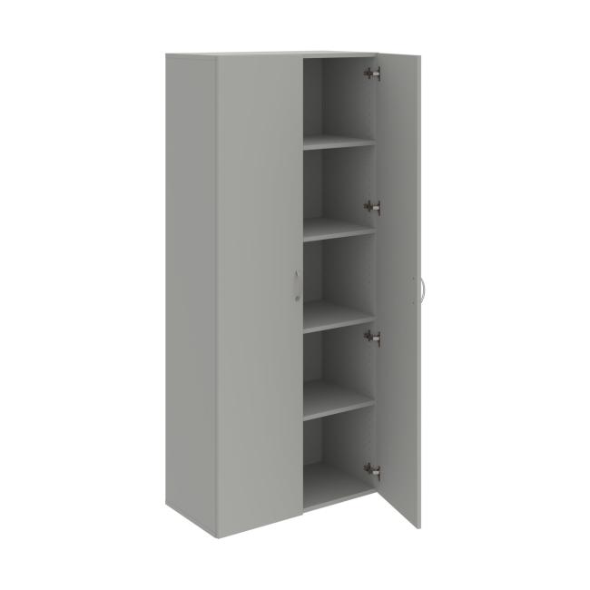 Drive shelf cabinet, 80x185x42 cm, grey/grey