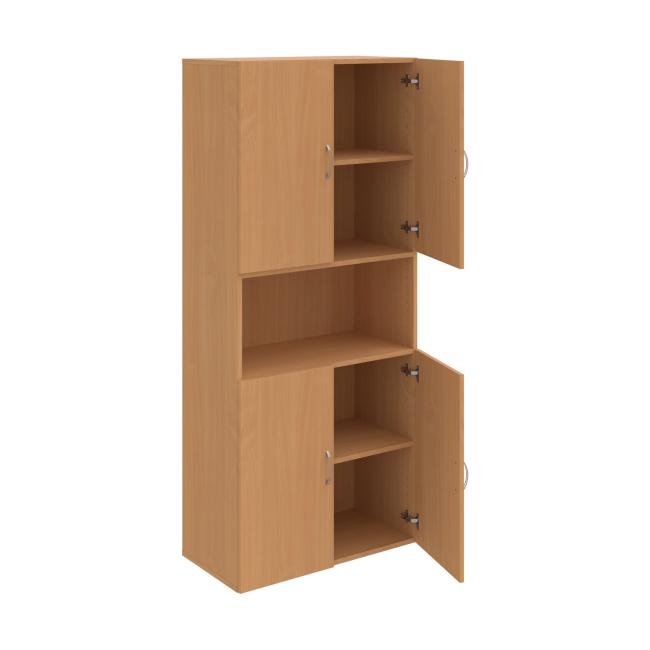 Drive shelf cabinet, 80x185x42 cm, beech/beech