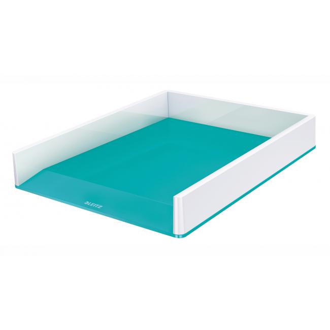 Leitz WOW shelf white/ice blue