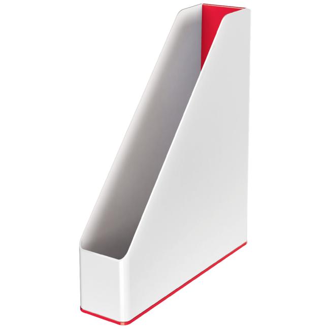 Leitz WOW white/red magazine rack