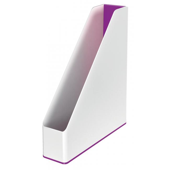 Leitz WOW white/purple magazine rack