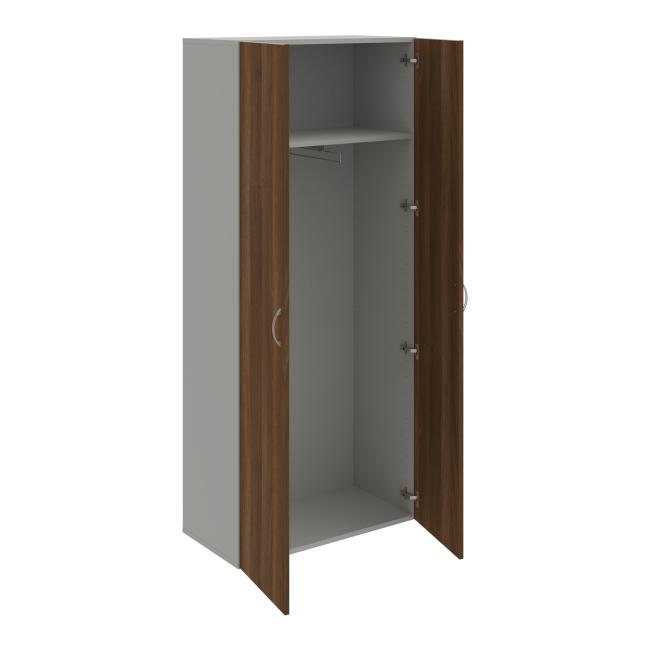 Drive wardrobe shelf, 80x185x42 cm, walnut/grey