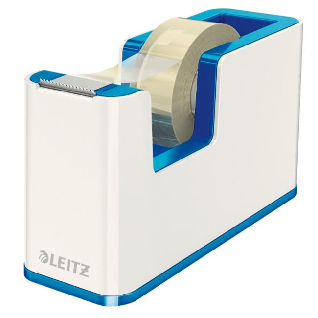 Tape dispenser Leitz WOW white/metallic blue