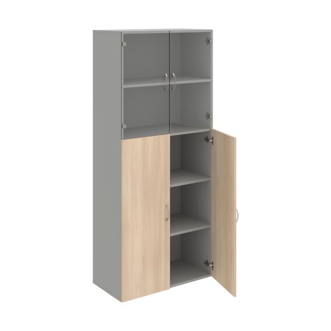 Drive shelf cabinet, 80x185x42 cm, agate/grey
