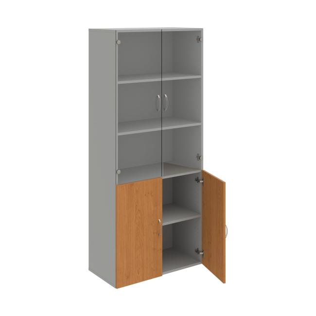 Drive shelf cabinet, 80x185x42 cm, alder/grey